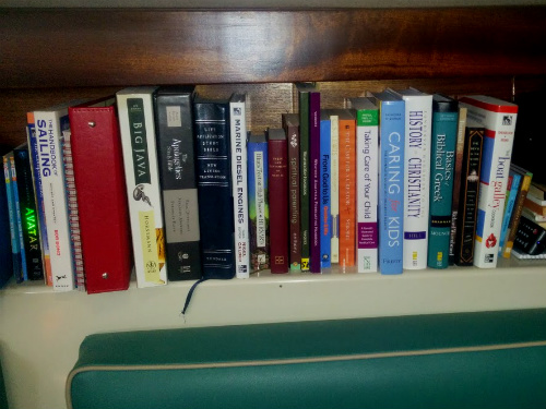 Most of the books we decided to bring were reference guides of some type.