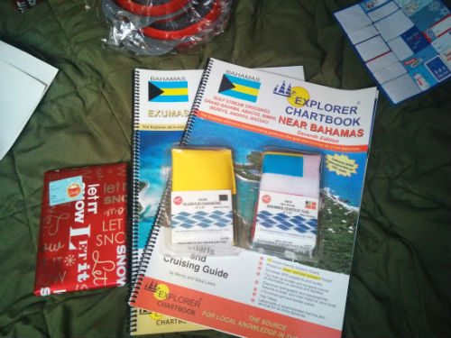 Planning for our trip in the full sized charts is much easier than on a screen!
