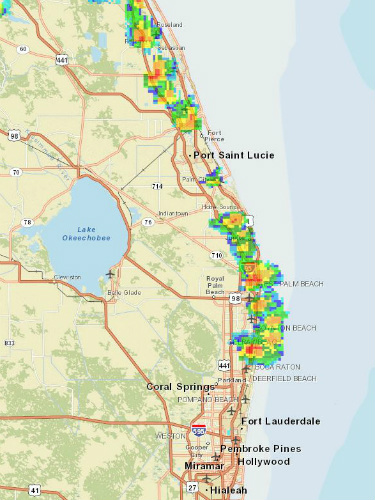 The radar went from perfectly clear to this before you could say "Holy Thunderstorms, Batman!"