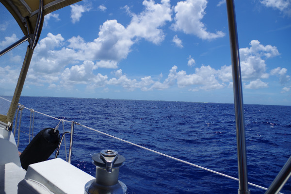Our first view of New Providence Island was a relief.